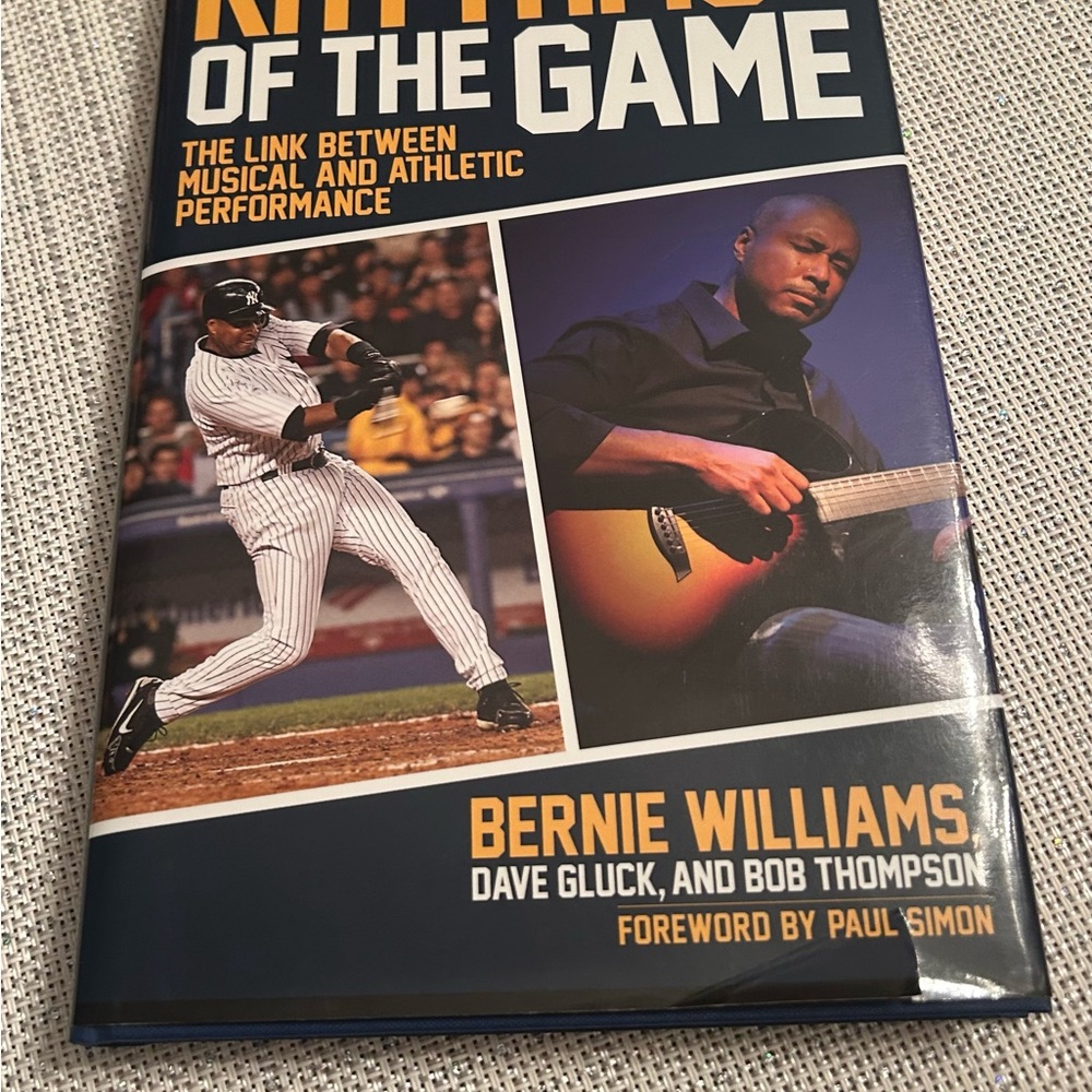 Rhythm of the Game by Bernie Williams - Black and White Cover.